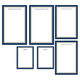 Classic Navy Border Notepad Set (6 Pads) Image 2 of 4