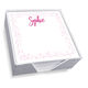 Effervescence Memo Square with White Paperboard Holder Image 1 of 2