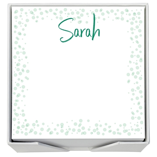 Effervescence Memo Square with White Paperboard Holder