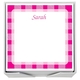 Gingham Square Memo with White Paperboard Holder Image 4 of 4