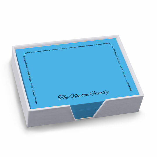 Chromatic Family Arch Memo with White Paperboard Holder