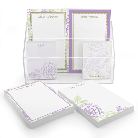 Garden Rose Notepad Set (6 Pads)