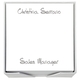 Anthony Memo Square with White Paperboard Holder Image 1 of 4