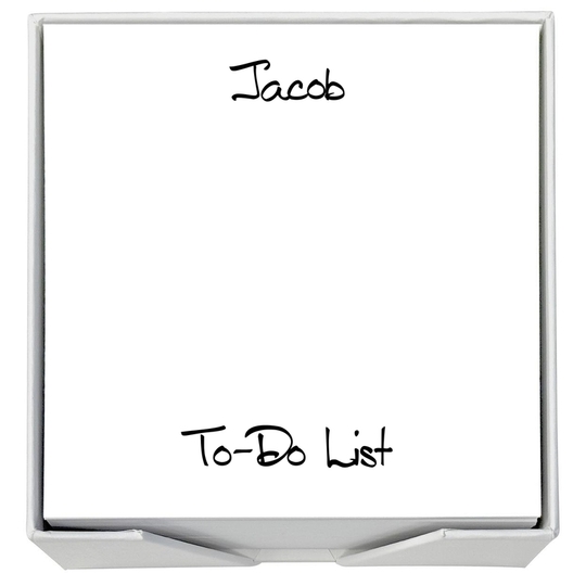 Anthony Memo Square with White Paperboard Holder