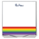 Rainbow Memo Square with White Paperboard Holder Image 2 of 2