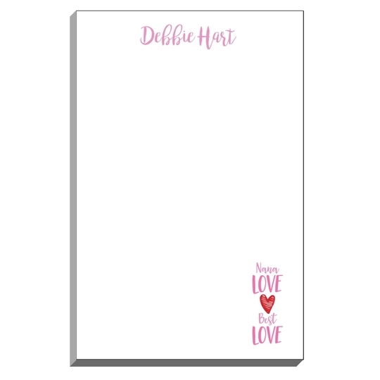 Nana Love Best Love Notepads