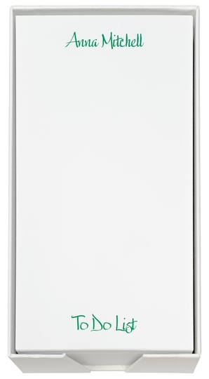 List Sheets in Choice of Typestyle with White Paperboard Holder