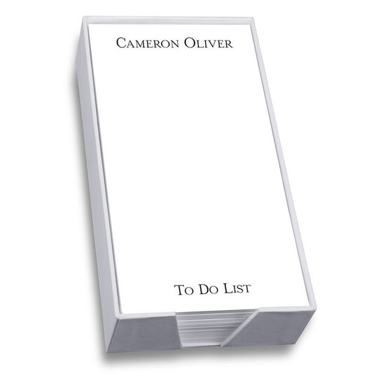 Oliver List Sheets with White Paperboard Holder