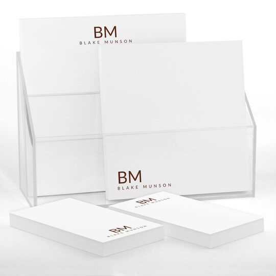 Epic Initials Notepad Set (4 Pads)