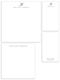 Classic Script Initial Notepad Set (4 Pads) Image 2 of 2