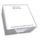 Isaac Memo Square with White Paperboard Holder Image 1 of 2