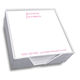 Isaac Memo Square with White Paperboard Holder Image 2 of 2
