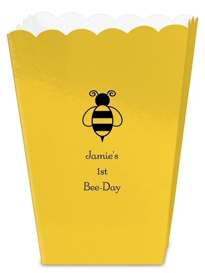 Bumble Bee Mini Popcorn Boxes