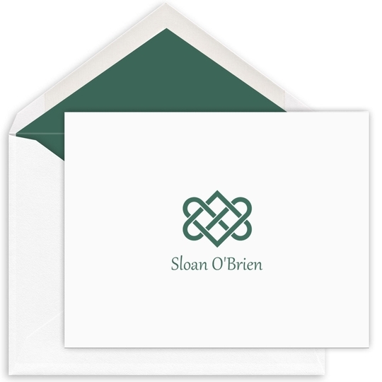 Celtic Love Knot Note Cards - Letterpress