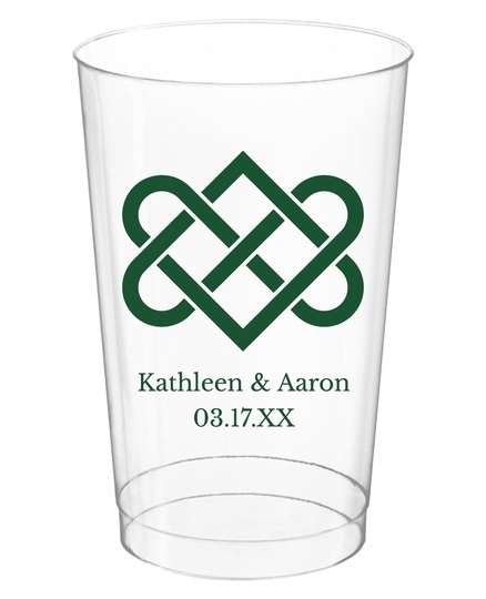 Celtic Love Knot Clear Plastic Cups
