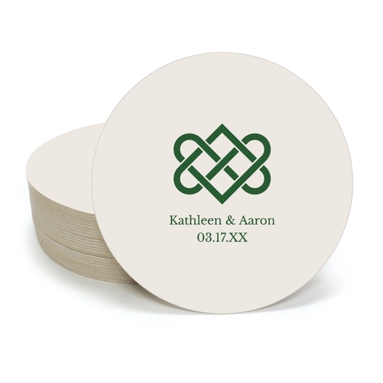 Celtic Love Knot Round Coasters