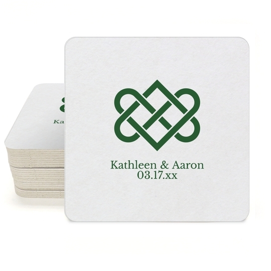 Celtic Love Knot Square Coasters