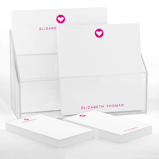 Modern Heart Notepad Set (4 Pads)