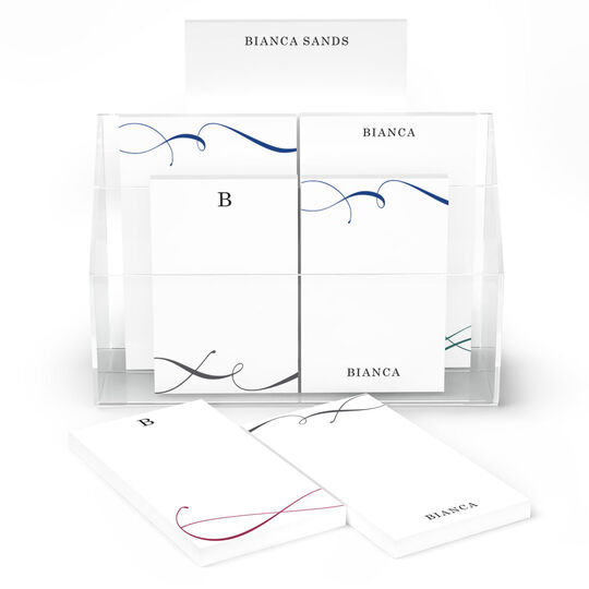 Elegant Flourish Notepad Set (7 Pads)