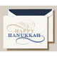 Engraved Hanukkah Wishes Boxed Folded Hanukkah Cards Image 1 of 3