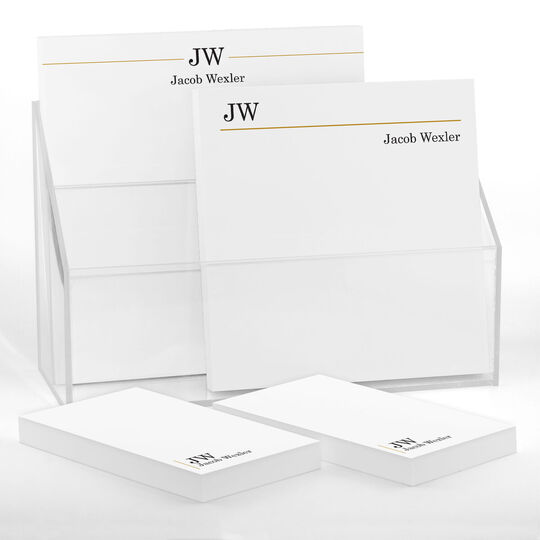 Executive Initials Notepad Set (4 Pads)