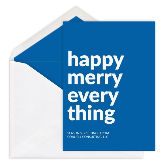 Happy Merry Everything Flat Holiday Cards