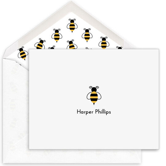 Bumble Bee Folded Note Cards