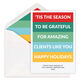 Tis the Season Striped Flat Holiday Cards Image 1 of 2