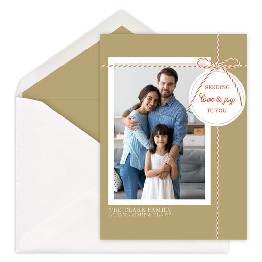 Holiday Package Flat Photo Holiday Cards
