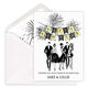 Retro Happy New Year Flat Holiday Cards Image 1 of 2