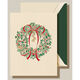 Christmas Morning Wreath Holiday Cards - Raised Ink Image 1 of 3