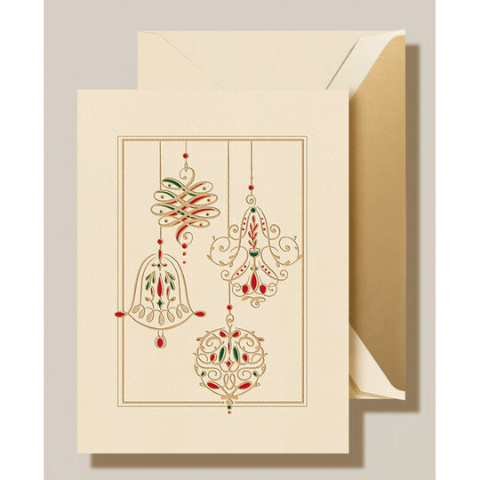 Holiday Jeweled Ornaments Holiday Cards