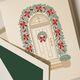 Festive Arched Entrance Holiday Cards Image 2 of 3