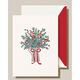 Holiday Berry Bouquet Folded Holiday Cards - Raised Ink Image 1 of 3