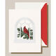Cardinal in Window Folded Holiday Cards - Raised Ink Image 1 of 3