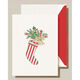 Striped Stocking Folded Holiday Cards - Raised Ink Image 1 of 3