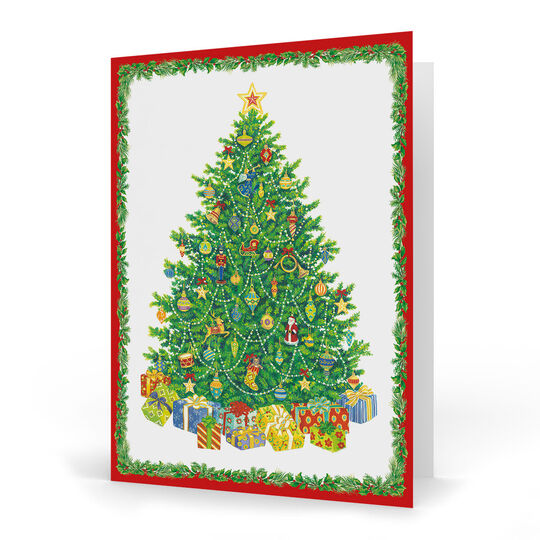 Christmas Tree Folded Holiday Cards
