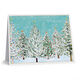Snow Covered Trees Folded Holiday Cards Image 1 of 2