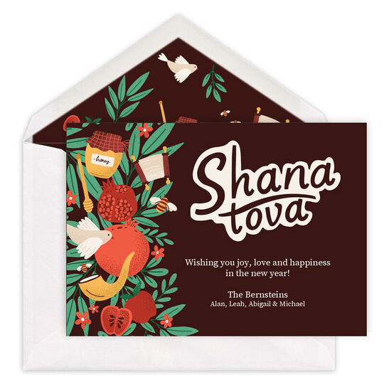 Sweet Shana Tova Jewish New Year Cards