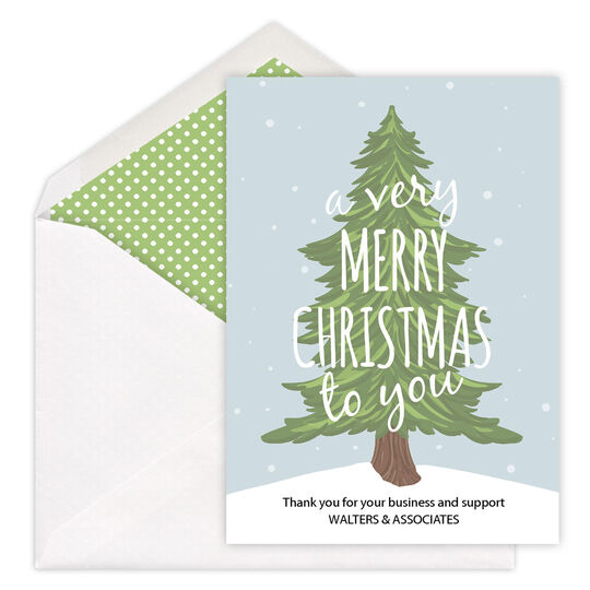 A Very Merry Christmas Flat Holiday Cards