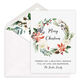 Holiday Floral Wreath Flat Holiday Cards Image 1 of 2