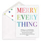 Colorful Merry Everything Flat Holiday Cards Image 1 of 2