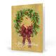 Wreath with Plaid Bow Folded Holiday Cards Image 1 of 2