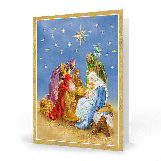 Holy Family and Three Kings Folded Holiday Cards