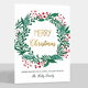 Foil Wreath Flat Holiday Cards Image 3 of 3