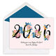 Floral 2026 Flat New Year Cards Image 3 of 3