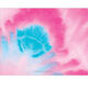 Pink and Blue Burst Tie-Dye Folded Note Cards Image 2 of 3