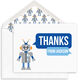 Robot Thank You Folded Note Cards Image 1 of 3