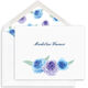 Blue Bouquet Folded Note Cards Image 1 of 3