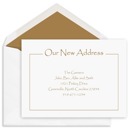 Choice of Headline Framed Moving Cards - Raised Ink